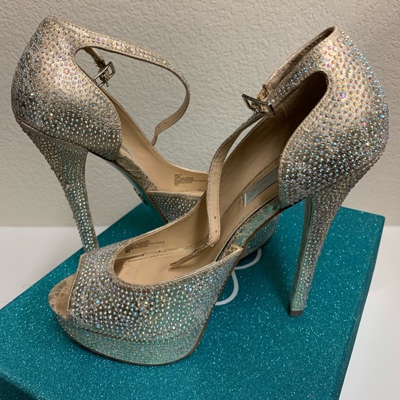 Betsy Johnson Champagne Something Blue Fab SB-Ivy - Picture 4 of 5